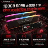 Bộ PC ASUS ROG 20th Anniversary | Ryzen 9 9950X3D2| RAM 128GB| SSD 4TB| RTX 5090 32GB
